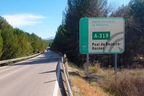 <i>La A-319, a la altura de Peal de Becerro. / Junta de Andalucía.</i>