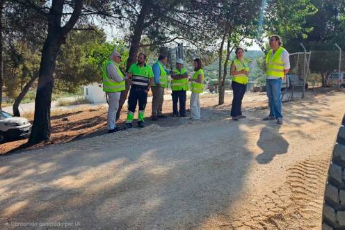 <i>Soledad Aranda visita las obras. / Junta de Andalucía.</i>
