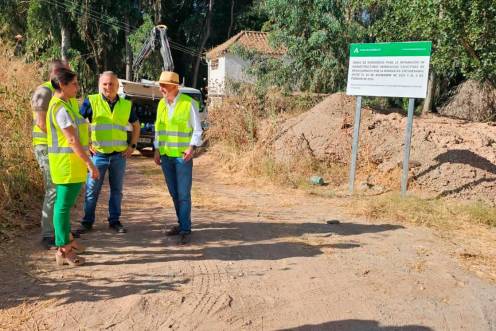 <i>Soledad Aranda visita las obras. / Junta de Andalucía.</i>