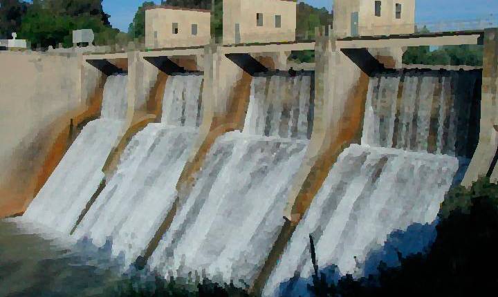<i>El embalse de Pedro Marín, entre Jódar y Úbeda. /Diario JAÉN.</i>