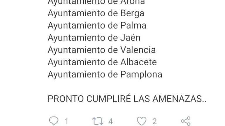 Amenazan al alcalde tras hackear el Twitter del Ayuntamiento