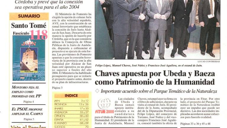 En el año 2000 nos prometieron buena conexión de tren
