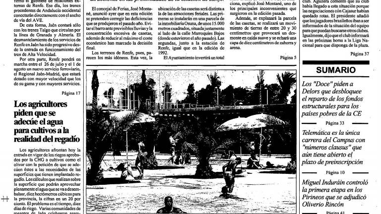 En el año 2000 nos prometieron buena conexión de tren