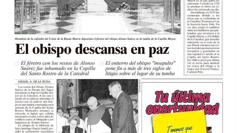 ¿Para cuándo la película del obispo insepulto de Jaén?