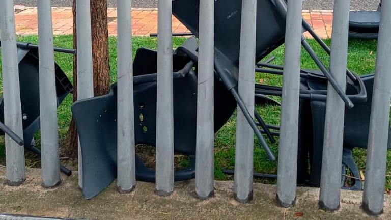 Las rachas de viento provocan una treintena de incidencias en la capital