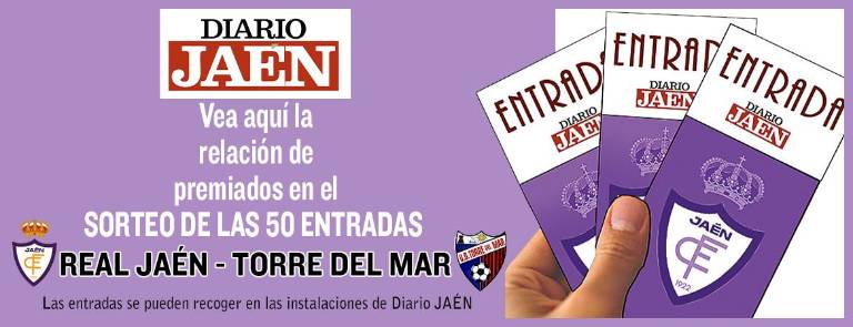 Los ganadores del sorteo ya recogen sus entradas para el Real Jaén-Torre del Mar