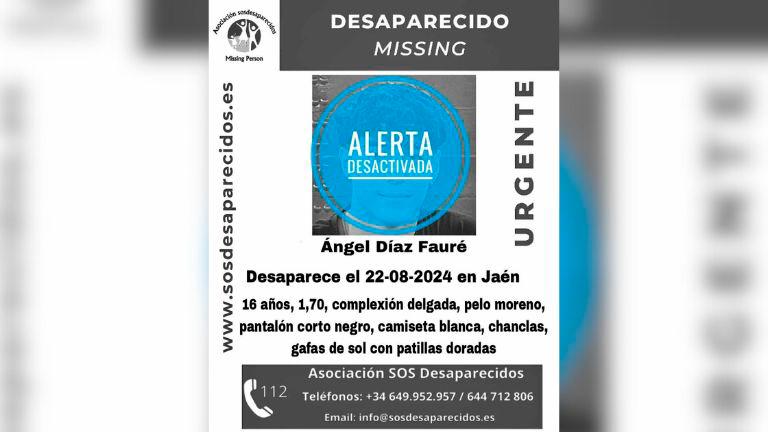 Localizan al adolescente desaparecido en Jaén con su madre