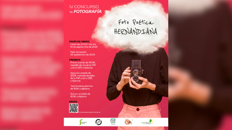 Cartel del IV Concurso Foto Poética Hernandiana. 