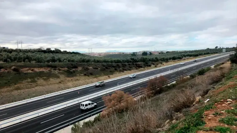 Tramo de la A-32 que une Úbeda con Torreperogil. 