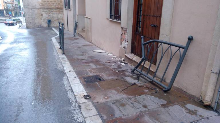 Aparatoso accidente en el centro de Villacarrillo