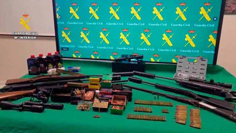 Desarticulada trama delictiva dedicada al tráfico de armas en la provincia de Jaén