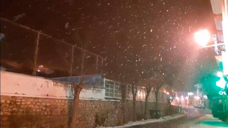 Filomena provoca sus primeras nevadas en Jaén