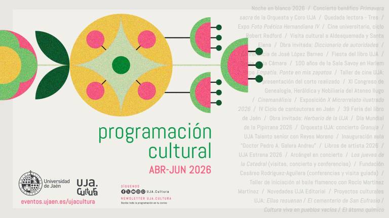 Imagen del anuncio de la programación cultural de la Universidad de Jaén.
