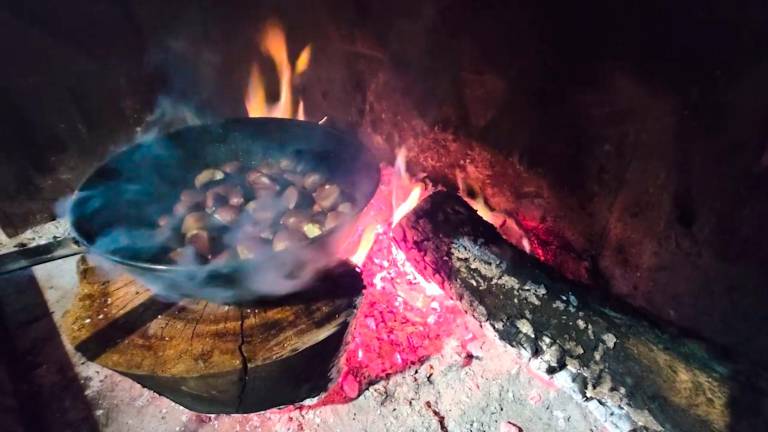Castañas en ascuas