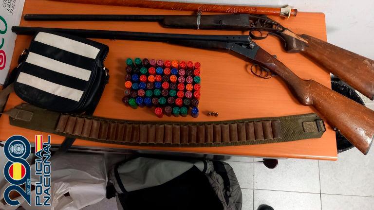 Siete detenidos en Jaén por tenencia ilícita de armas, amenazas y resistencia
