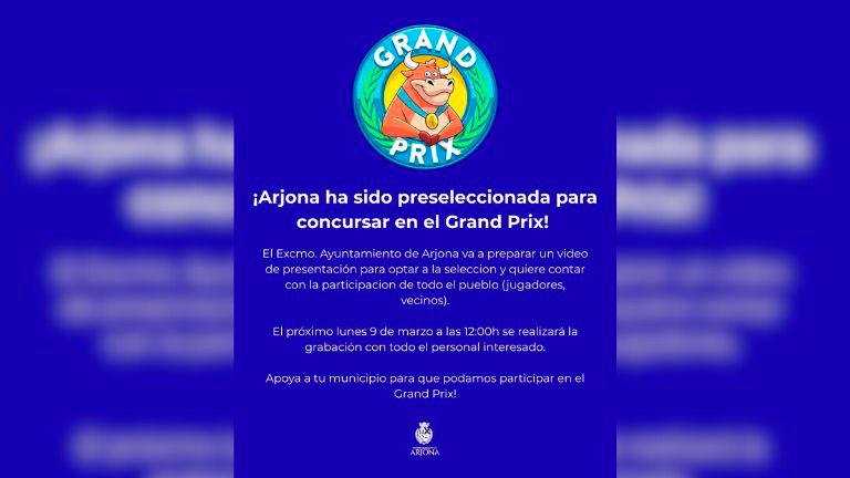 Estos son los pueblos de Jaén preseleccionados para participar en el Grand Prix 2026