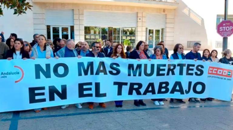 <i>Concentración contra la siniestralidad laboral. / Archivo UGT.</i>