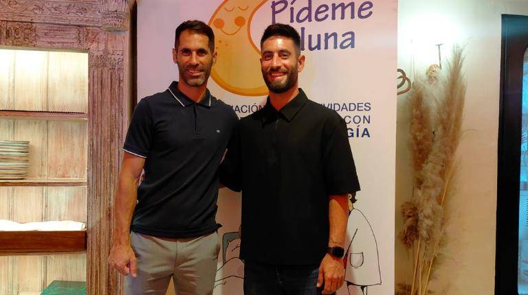 <i>Los jugadores del Real Jaén CF, Javi Moyano y Mario Martos. / Nazaret Gaitán / Diario JAÉN. </i>