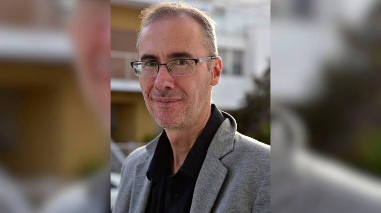 <i>El jiennense Tomás Afán, autor de la obra “Lastr3s”.</i>