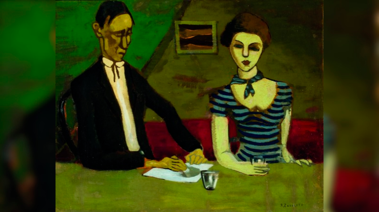 <i>Vista del cuadro “La pareja”. / Europa Press. </i>