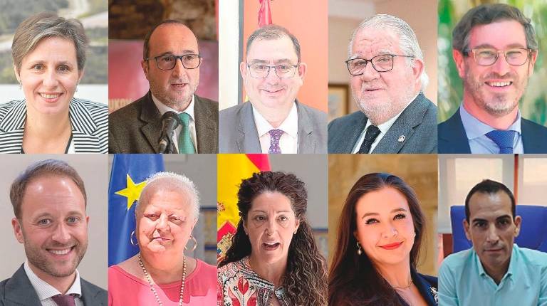 <i>A falta de conformación en el Consejo de Gobierno de este jueves, los delegados territoriales de la Junta de Andalucía del Partido Popular en Jaén.</i>
