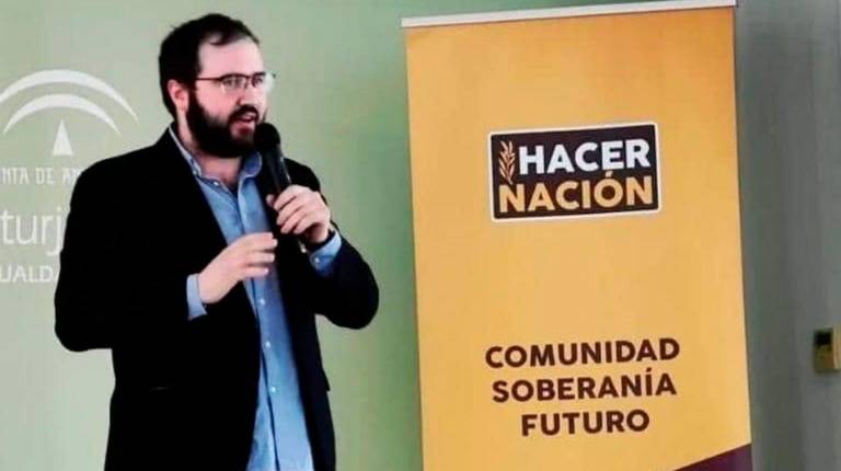 <i>Mario Martos, durante su etapa como secretario general de Hacer Nación.</i>