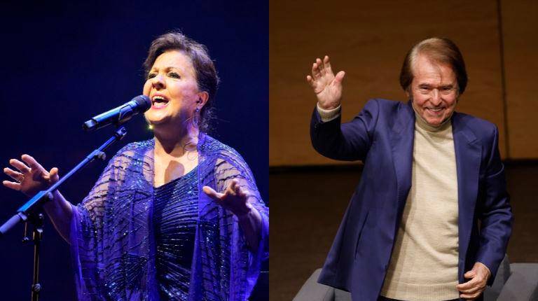 <i>Los cantantes Carmen Linares y Raphael. / Europa Press.</i>