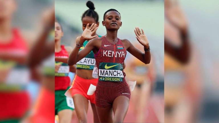 <i>Josephine Sembeyo, la campeona del mundo sub 20.</i>