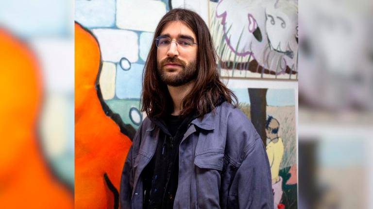 <i>El artista granadino Carlos Cañadas, autor de la exposición de pintura. </i>
