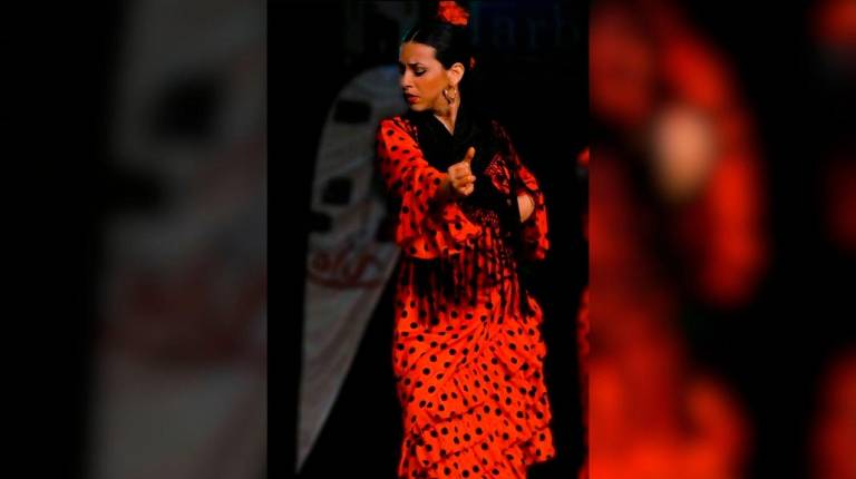 <i>La bailaora jiennense Sofía Algar Rodríguez.</i>