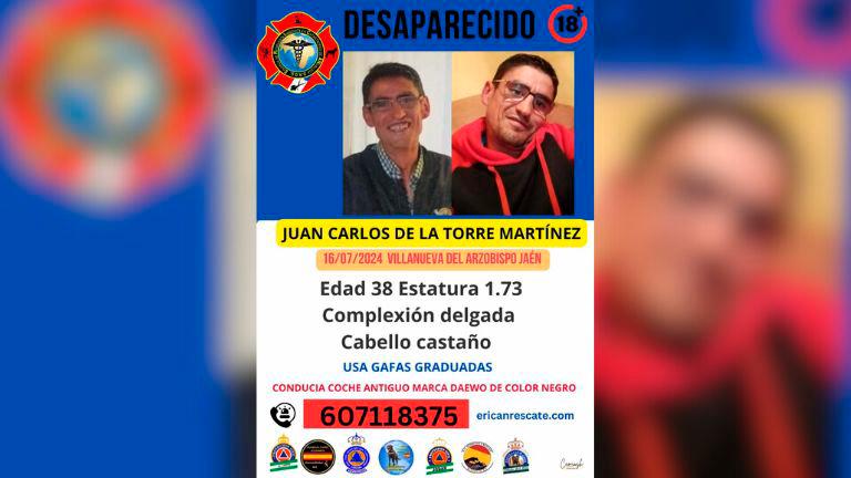 Desaparecido un hombre de 38 años en Villanueva del Arzobispo