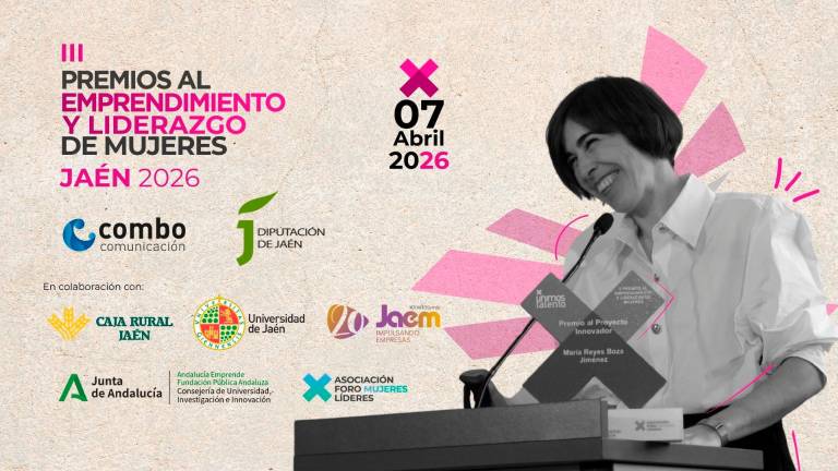 Cartel de los III Premios al Emprendimiento y Liderazgo de Mujeres de Jaén. / Combo Comunicación.