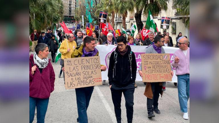 Así ha sido la manifestación del Día Internacional de la Mujer en Jaén