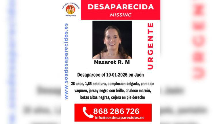 Desaparecida una joven de 28 años en Jaén