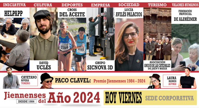 Hoy viernes, a las 20:30, Jiennenses del año 2024, la gala más esperada