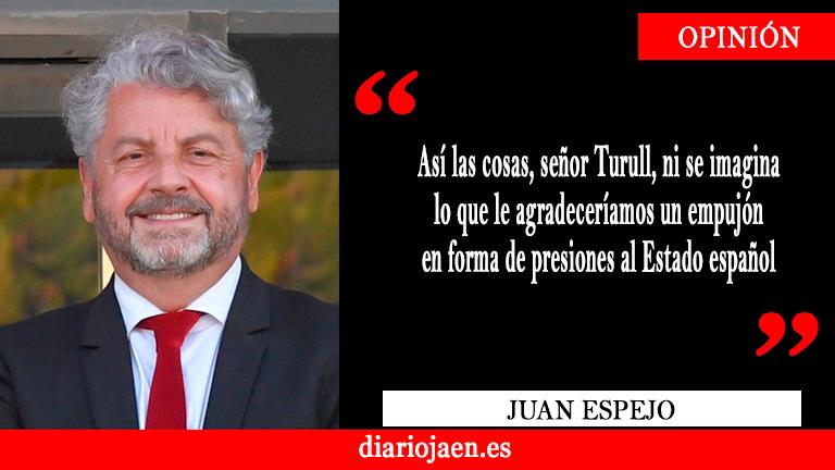 ¡Un botellín por el señor Turull!
