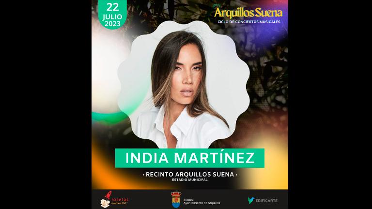 Arquillos recibirá en julio a India Martínez