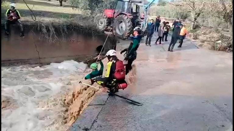 Hallan el cuerpo sin vida del motorista desaparecido en Íllora (Granada) durante el temporal de lluvia