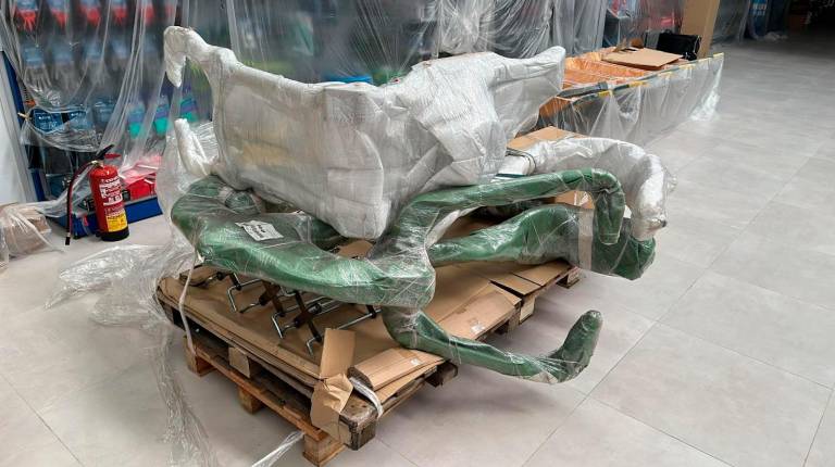<i>Material adquirido por el Ayuntamiento de Jaén para la instalación de la nueva zona de ejercicio biosaludable. </i>