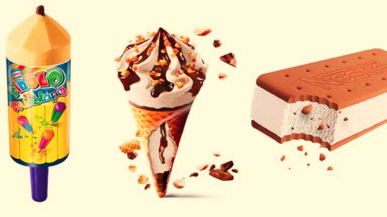 <i>Algunos de los helados retirados. </i>