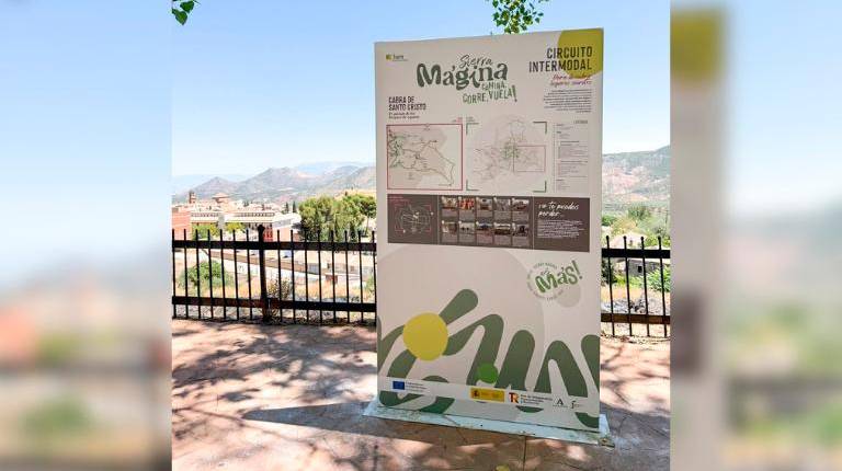 <i>Señalización del Plan de Sostenibilidad Turística en Destino (PSTD) de Sierra Mágina. / Diputación de Jaén. </i>