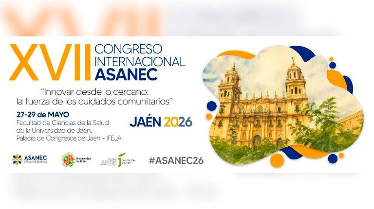<i>Imagen del cartel promocional del XVII Congreso Internacional de la Asociación Andaluza de Enfermería Familiar y Comunitaria. / ASANEC.</i>