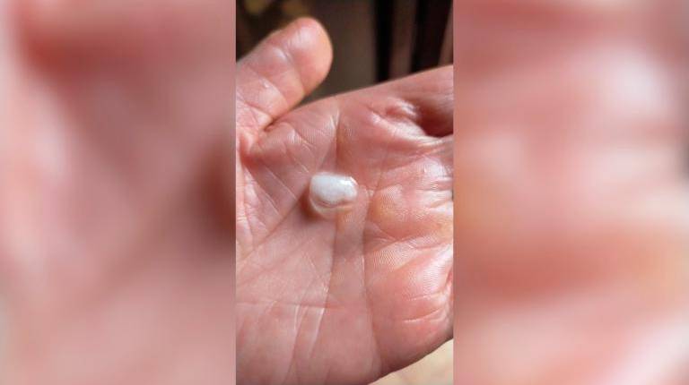 <i>Granizo en Begijar. / Isabel Aranda / Diario JAÉN. </i>