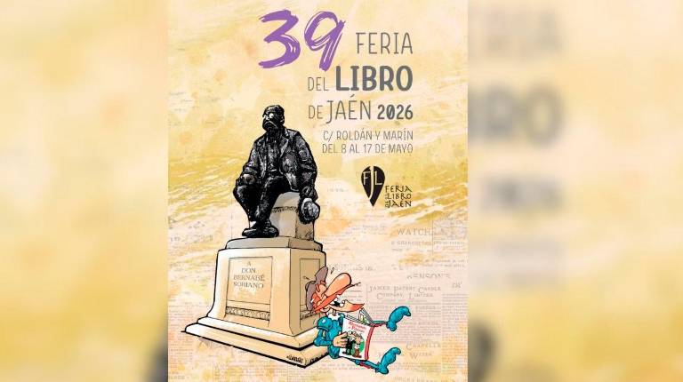 <i>Imagen del cartel de la 39º edición de la Feria del Libro de Jaén. / Ayuntamiento de Jaén.</i>