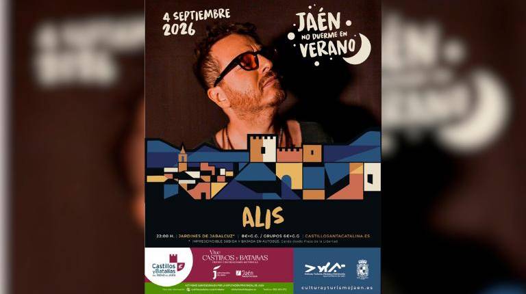 <i>Cartel concierto de Alis el 4 de septiembre de 2026 en Jabalcuz. / Ayuntamiento de Jaén. </i>
