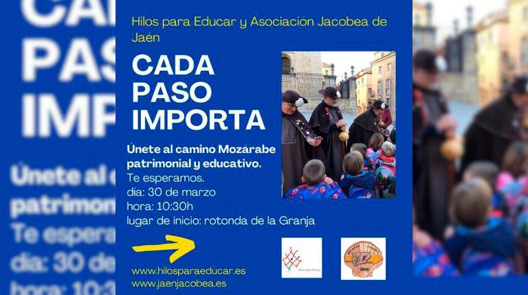 <i>Cartel de la caminata por el Camino Morárabe. </i>