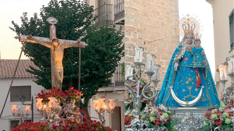 <i>El Cristo de la Vera-Cruz y la Virgen del Rosario. / Pablo Espinosa Luna / Diario JAÉN. </i>