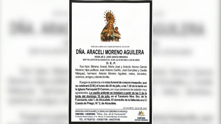 La Guardia Civil investiga una muerte violenta de una vecina de 86 años en Alcaudete