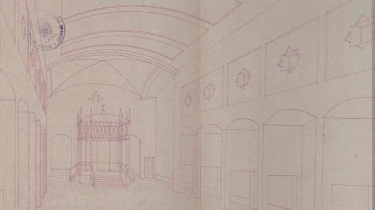 El Archivo Histórico de Jaén expone el anteproyecto original de la iglesia de Cristo Rey de 1949