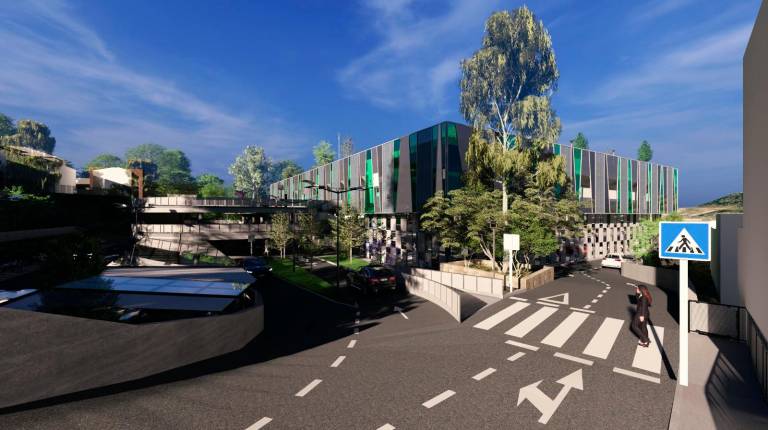 <i>Proyecto de construcción para el aparcamiento en La Alameda. / Ayuntamiento de Jaén.</i>